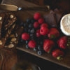 Surprise your sweetheart with a romantic getaway in the heart of Harbor Country. Set the mood with Michigan sparkling wine, exotic chocolate, seasonal berries and artisan cheese and crackers Rustic almond crackers, raspberries, strawberries, blueberries, Vosges chocolate squares, a soft white rind cheese and cheese knife presented on a wood board